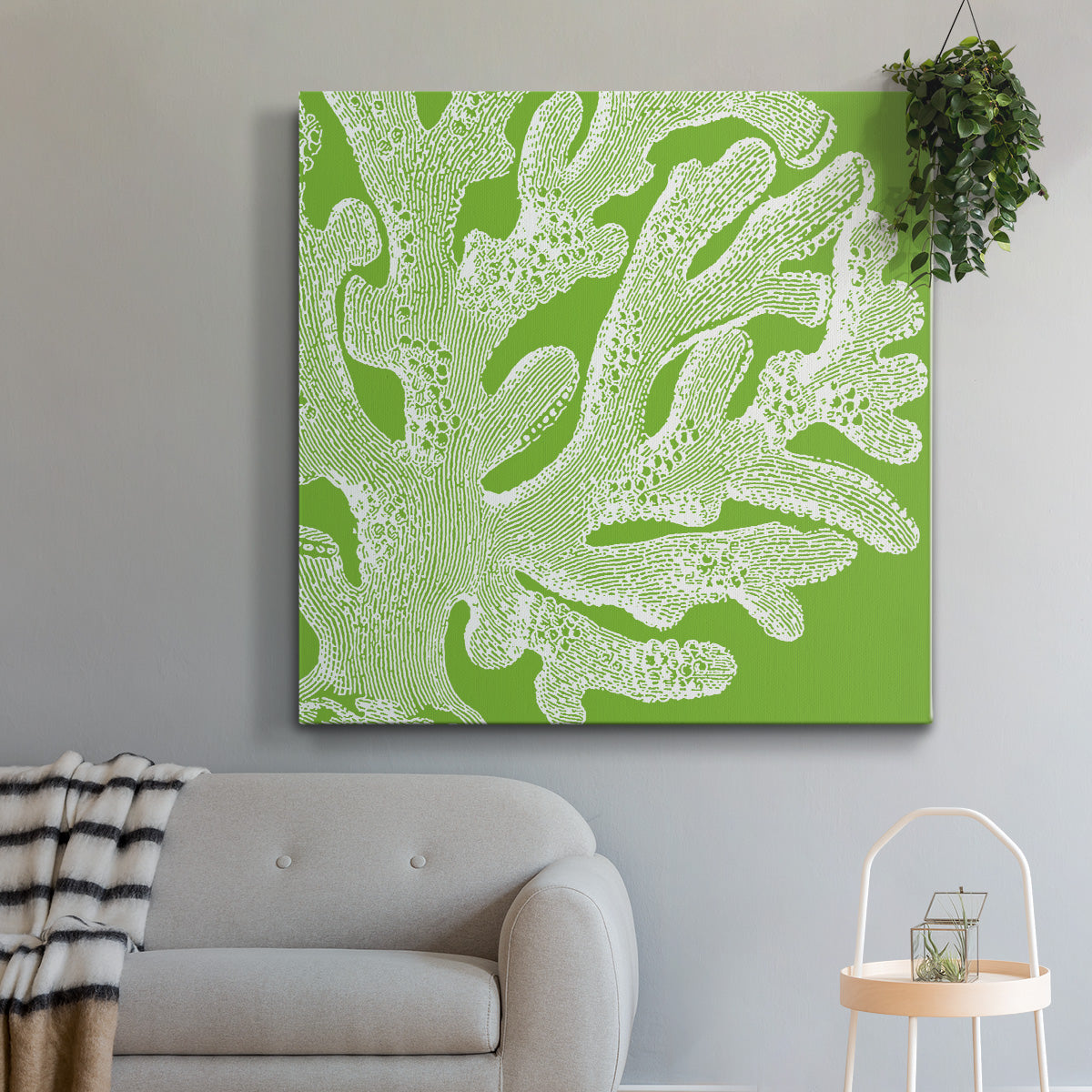 Saturated Coral II - Canvas Art Print