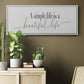 Simple Beautiful Life - Floater Framed Canvas Print