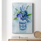 Blue Bouquet II Premium Gallery Wrapped Canvas - Ready to Hang