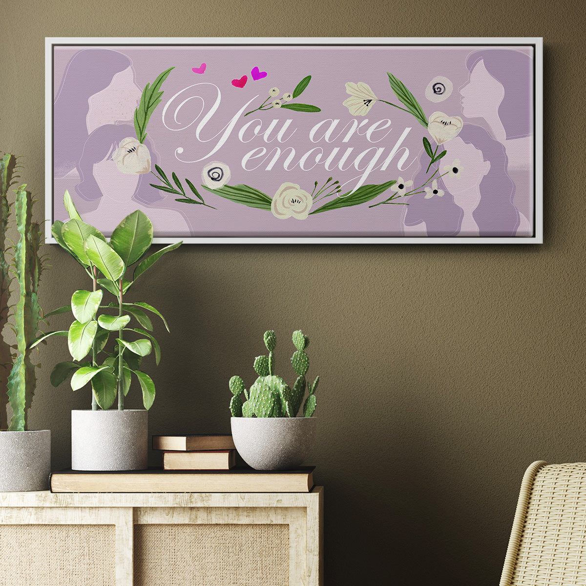 Happy Galentine's Day Collection D - Floater Framed Canvas Print
