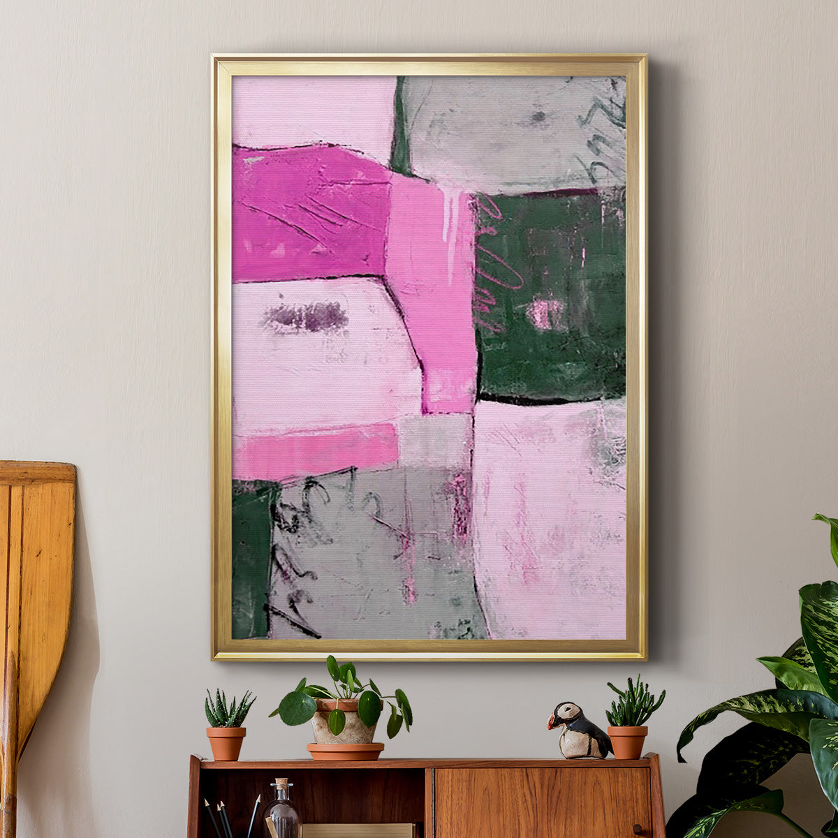 Party Mixer II - Modern Framed Canvas Print