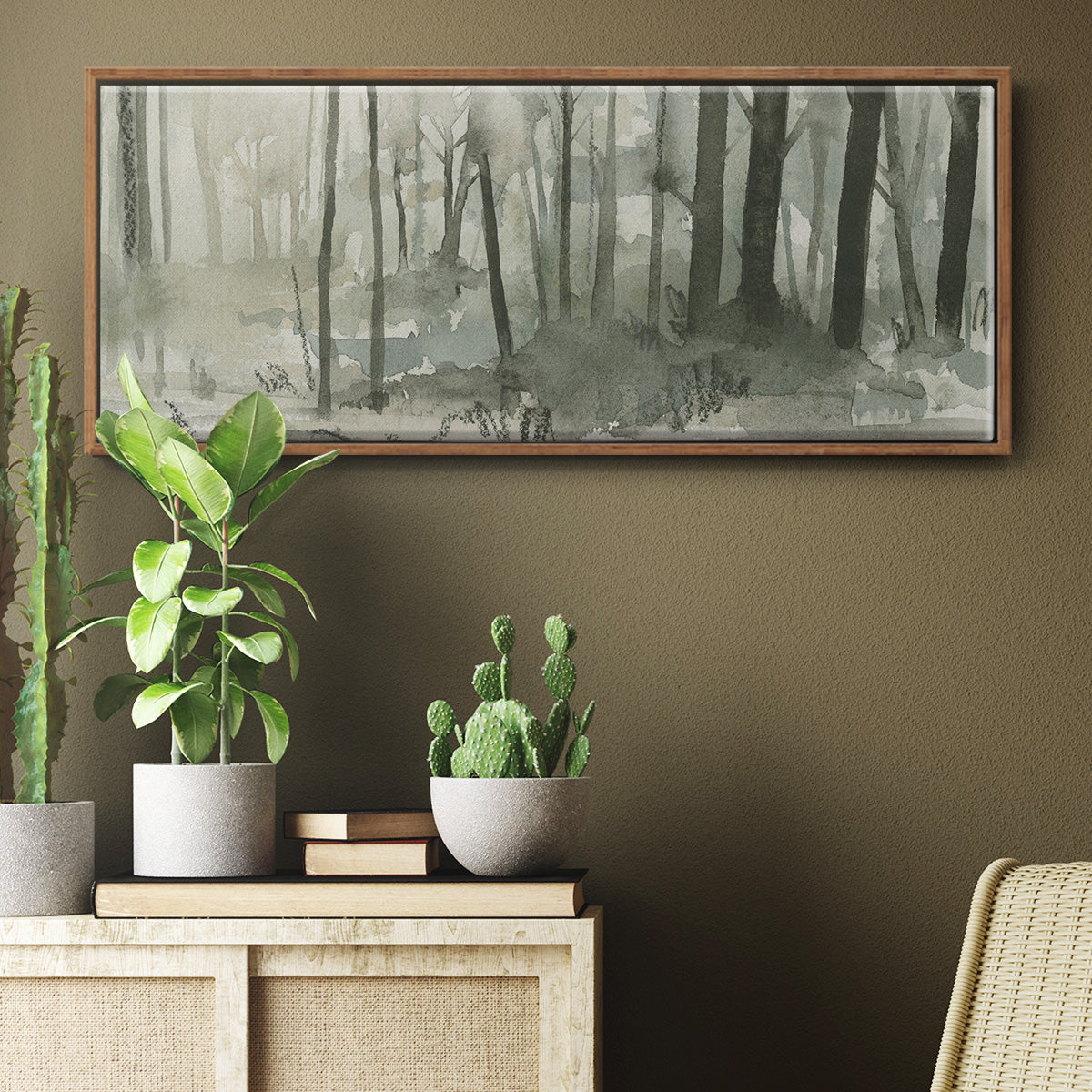 Into the Woods II - Floater Framed Canvas Print