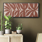 Terra Cotta Block Palms II - Floater Framed Canvas Print