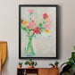 Painterly Soft Bouquet I - Modern Framed Canvas Print