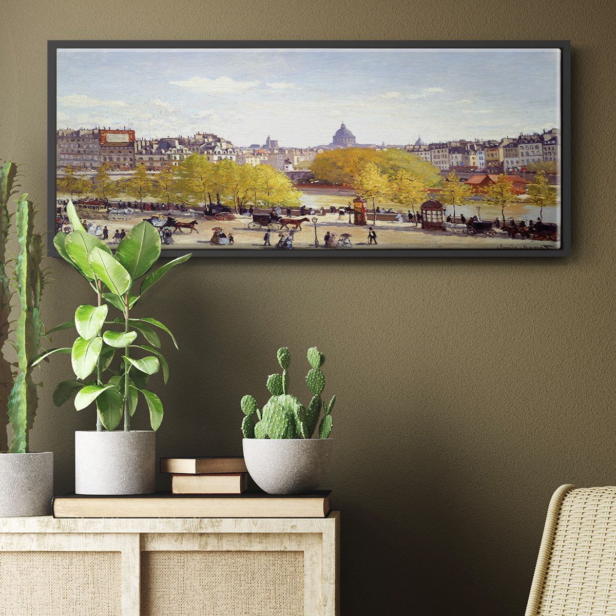 Que Du Lourve, 1867 - Floater Framed Canvas Print