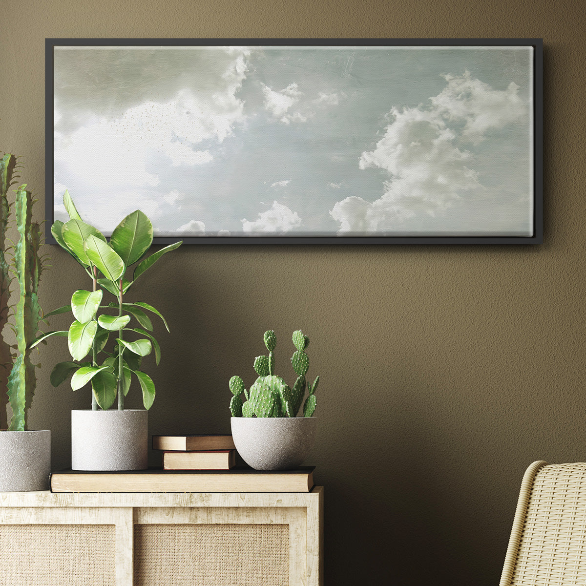 Sky Scrapers I - Floater Framed Canvas Print
