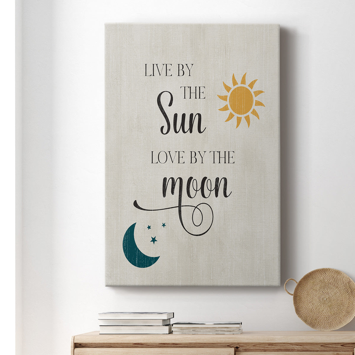 Sun and Moon Premium Gallery Wrapped Canvas - Ready to Hang