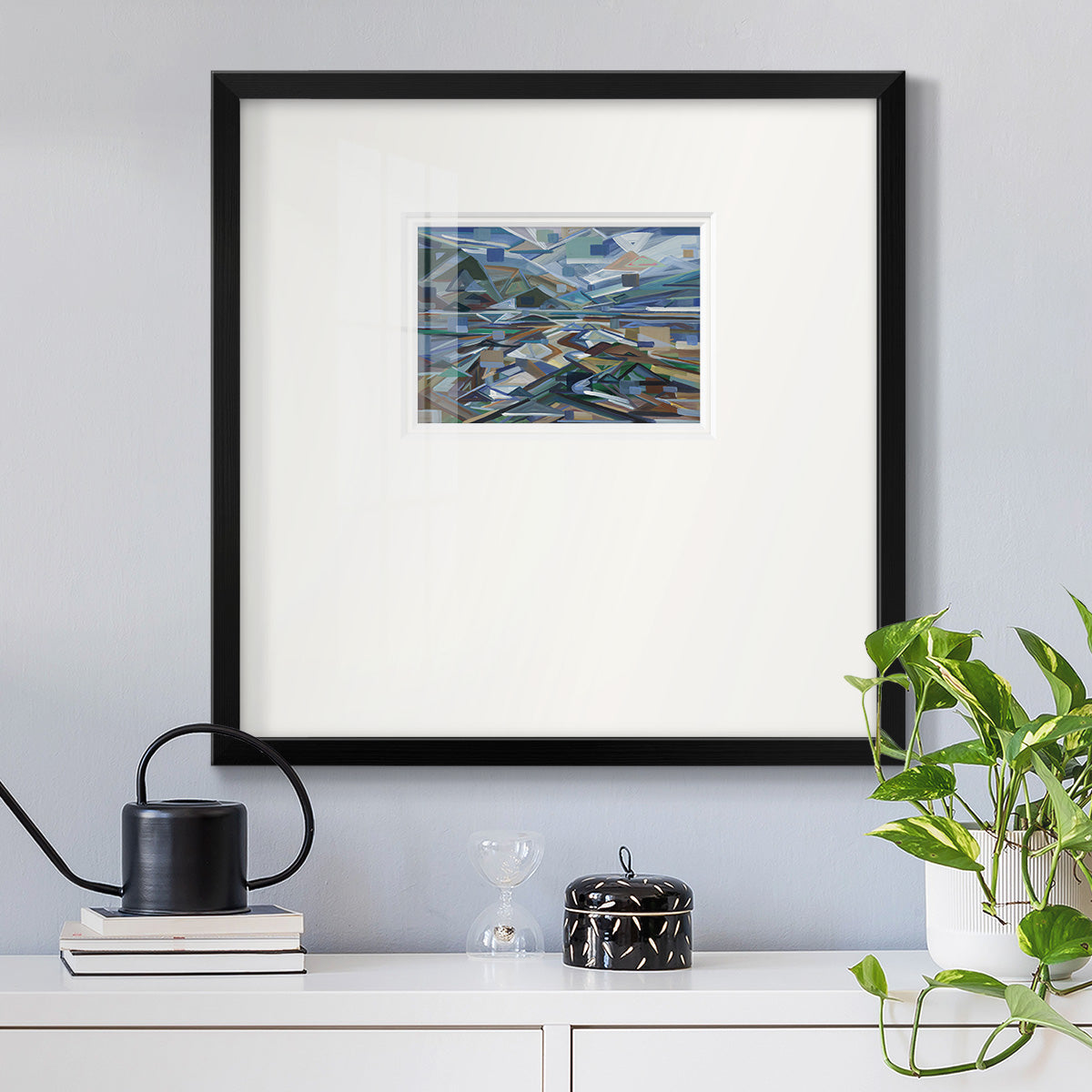 Low Tide- Premium Framed Print Double Matboard