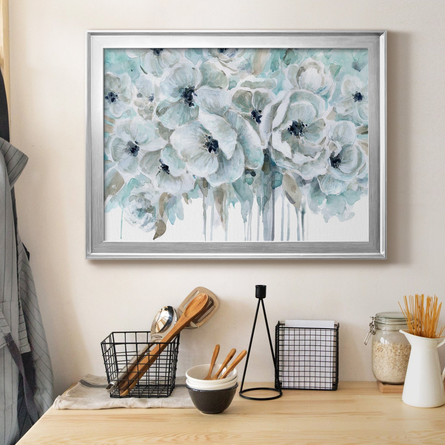 Teal Harmony II Premium Classic Framed Canvas - Ready to Hang