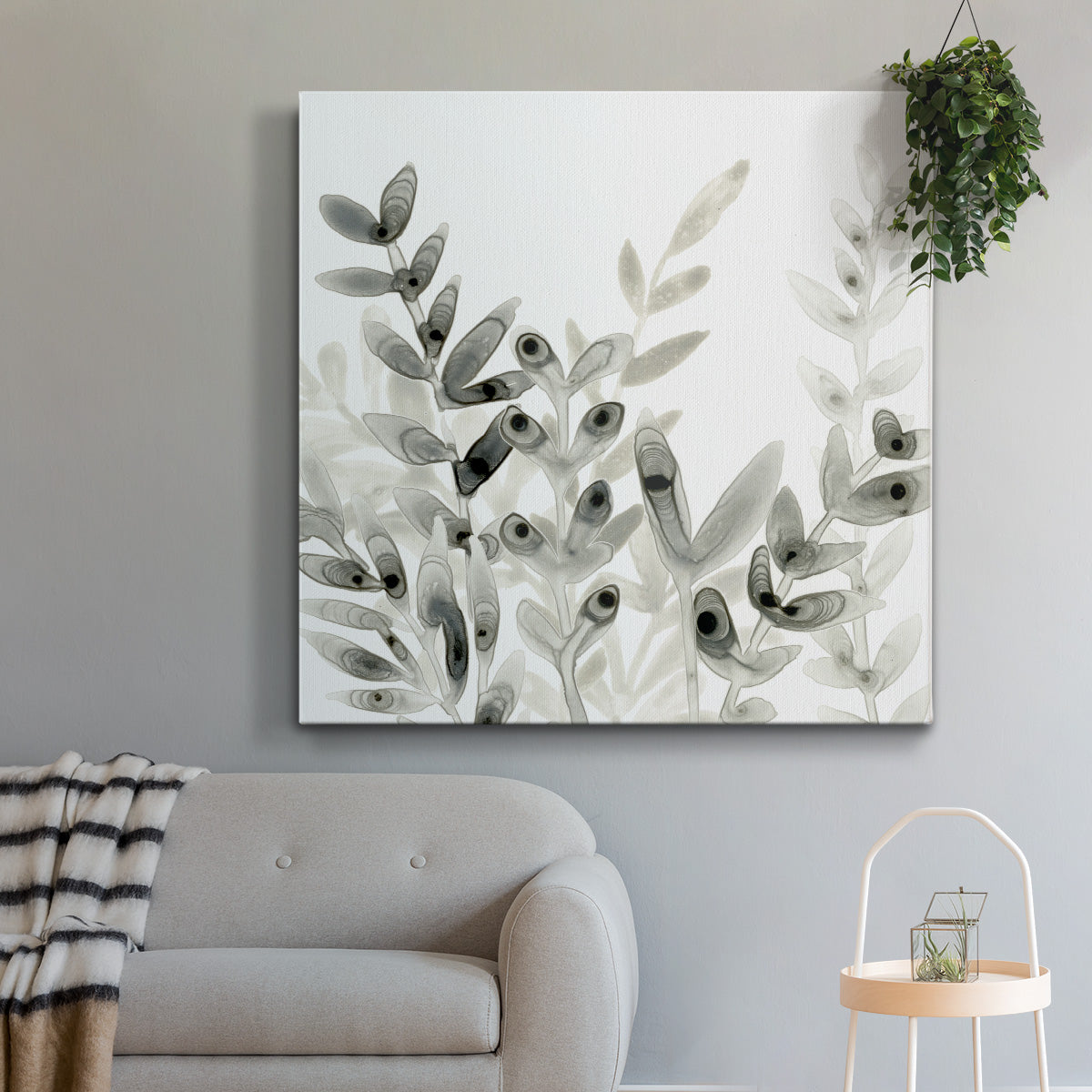 Watermark Foliage III-Premium Gallery Wrapped Canvas - Ready to Hang