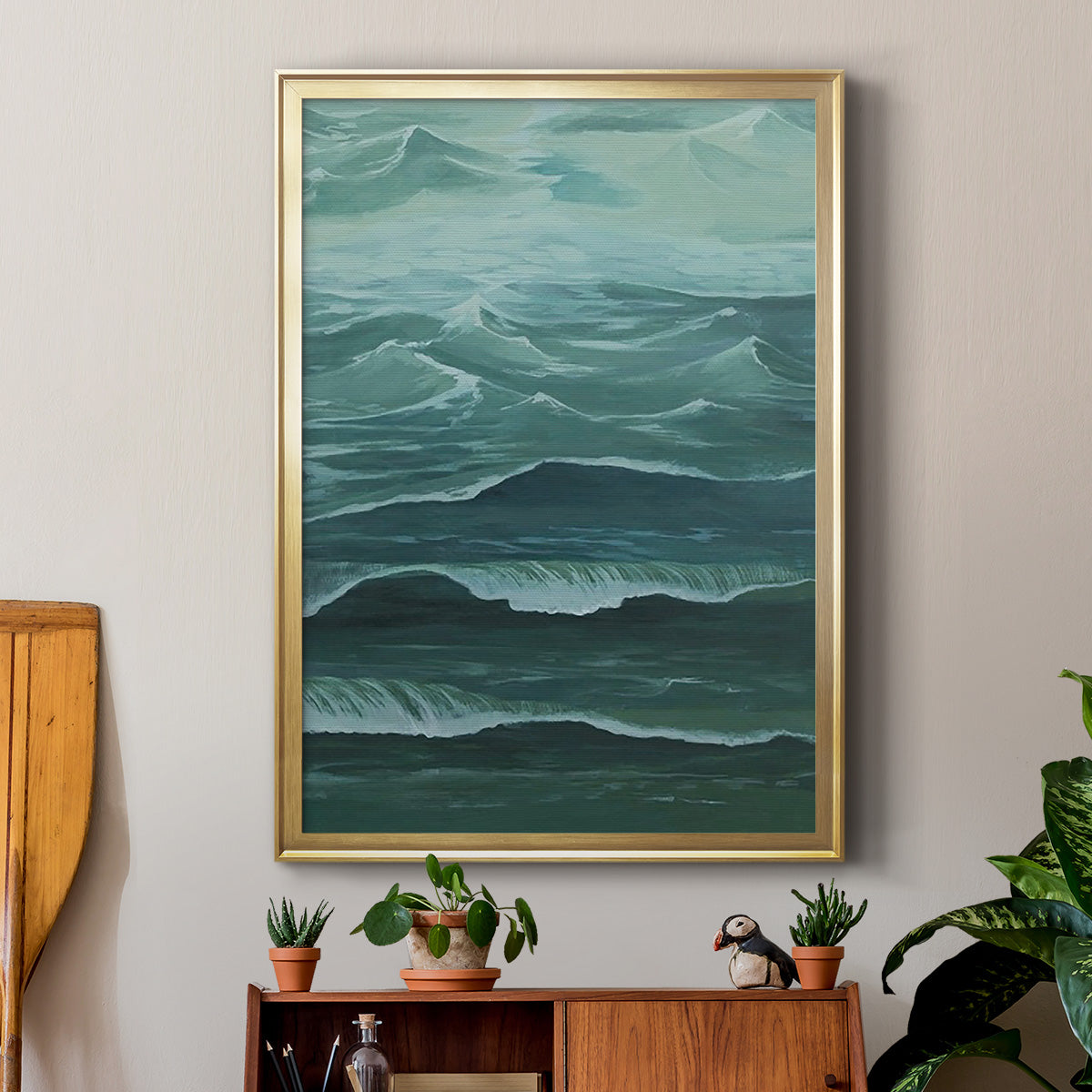 Sandbar Break I - Modern Framed Canvas Print