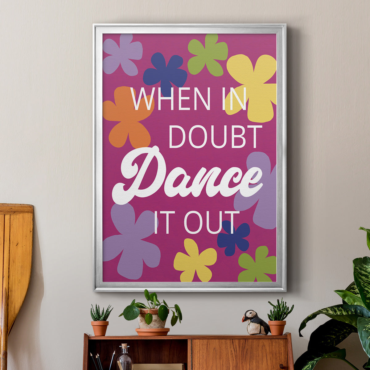 Dance It Out - Modern Framed Canvas Print