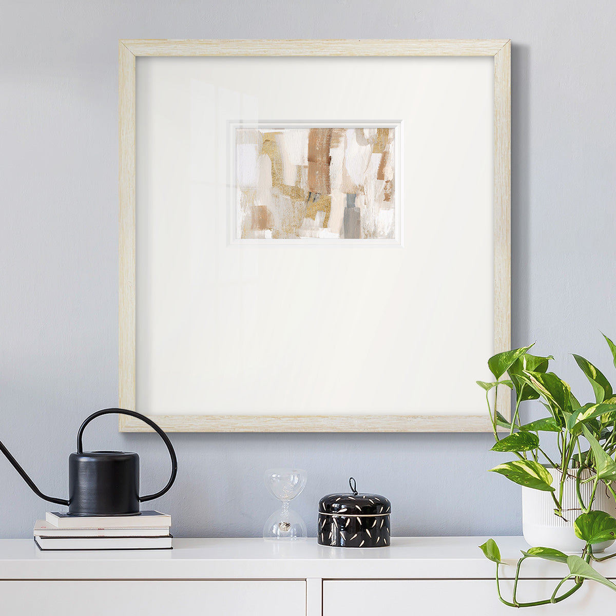 Gold Quartz I Premium Framed Print Double Matboard