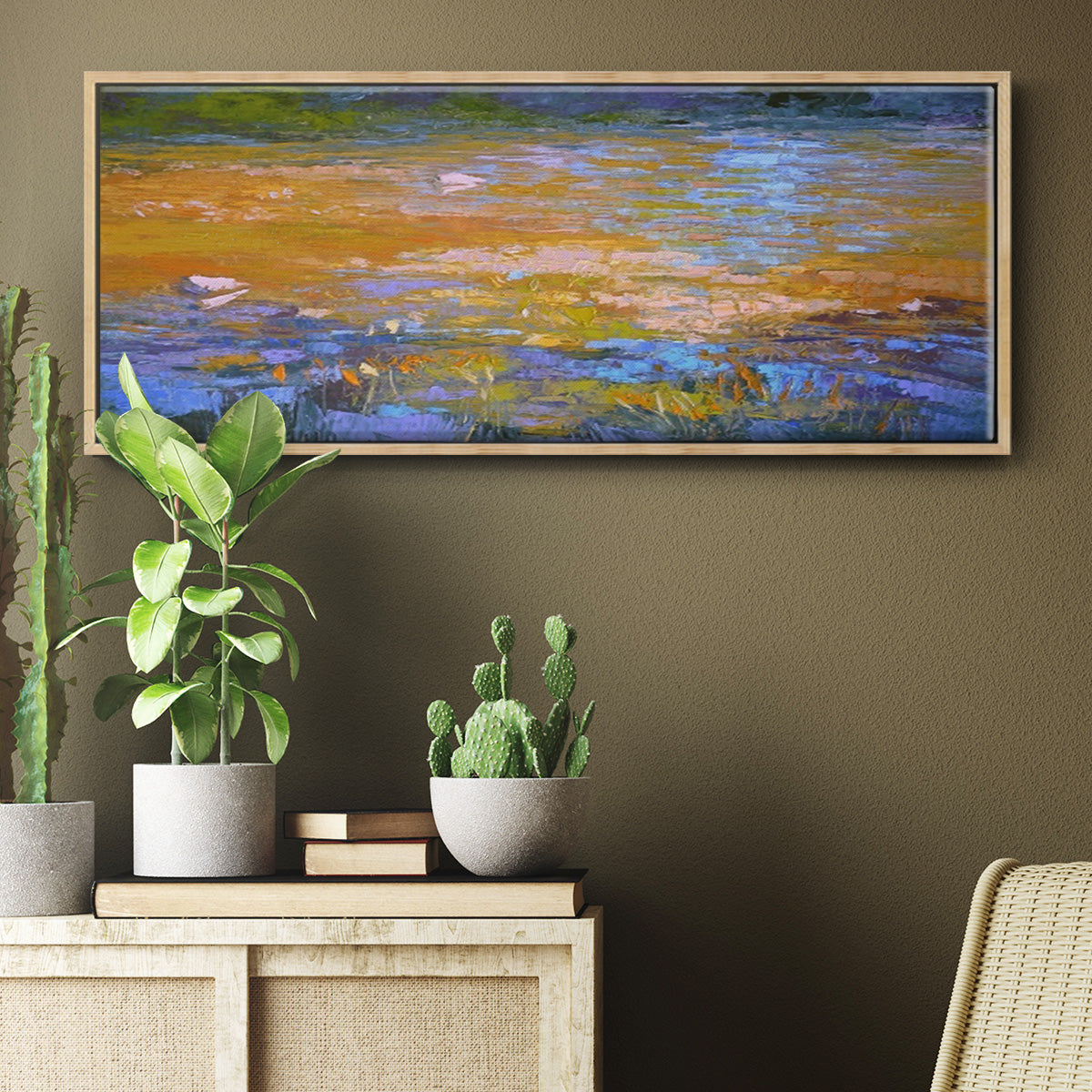 Indian Summer - Floater Framed Canvas Print