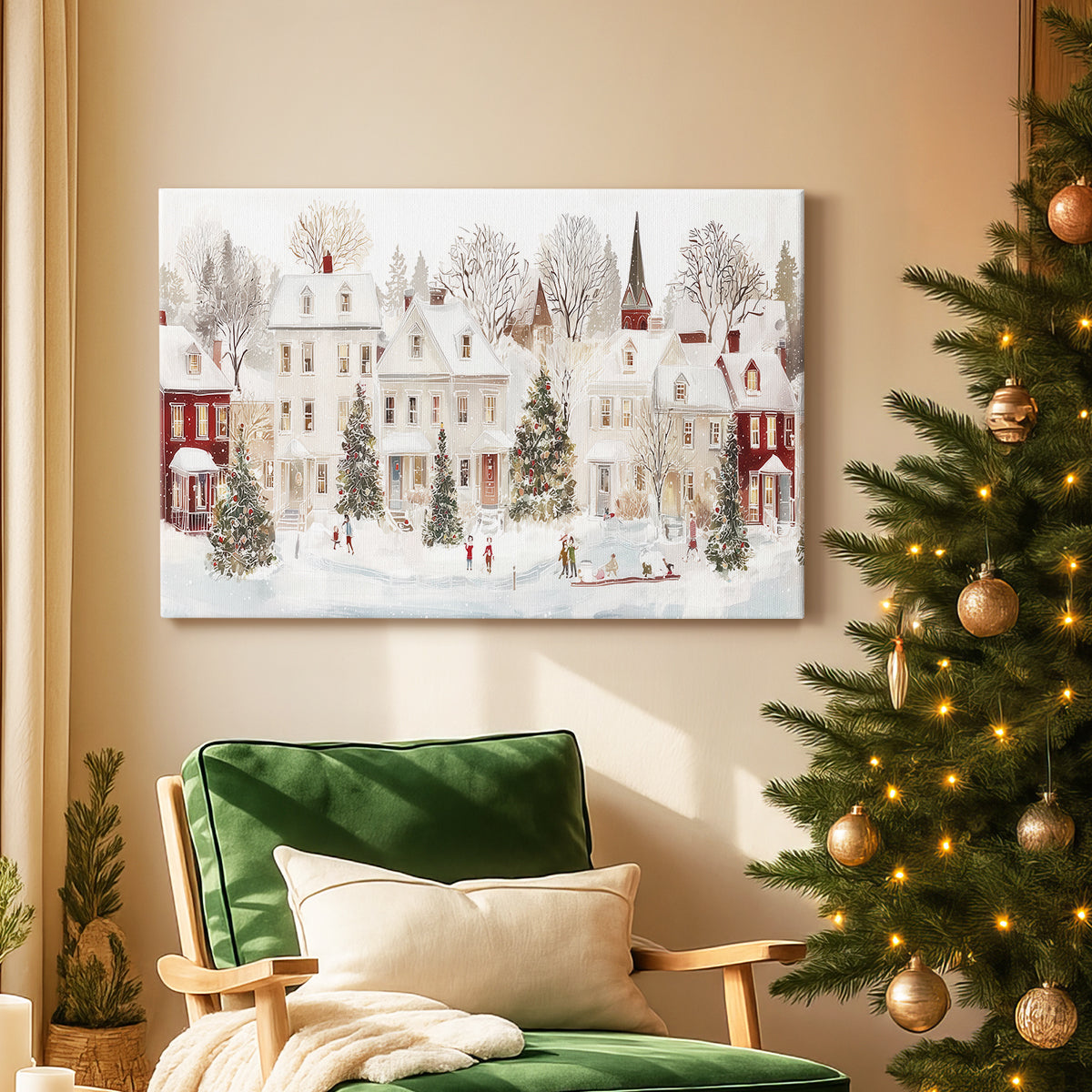 Frostlit Whisper of Midwinter - Canvas Art Print