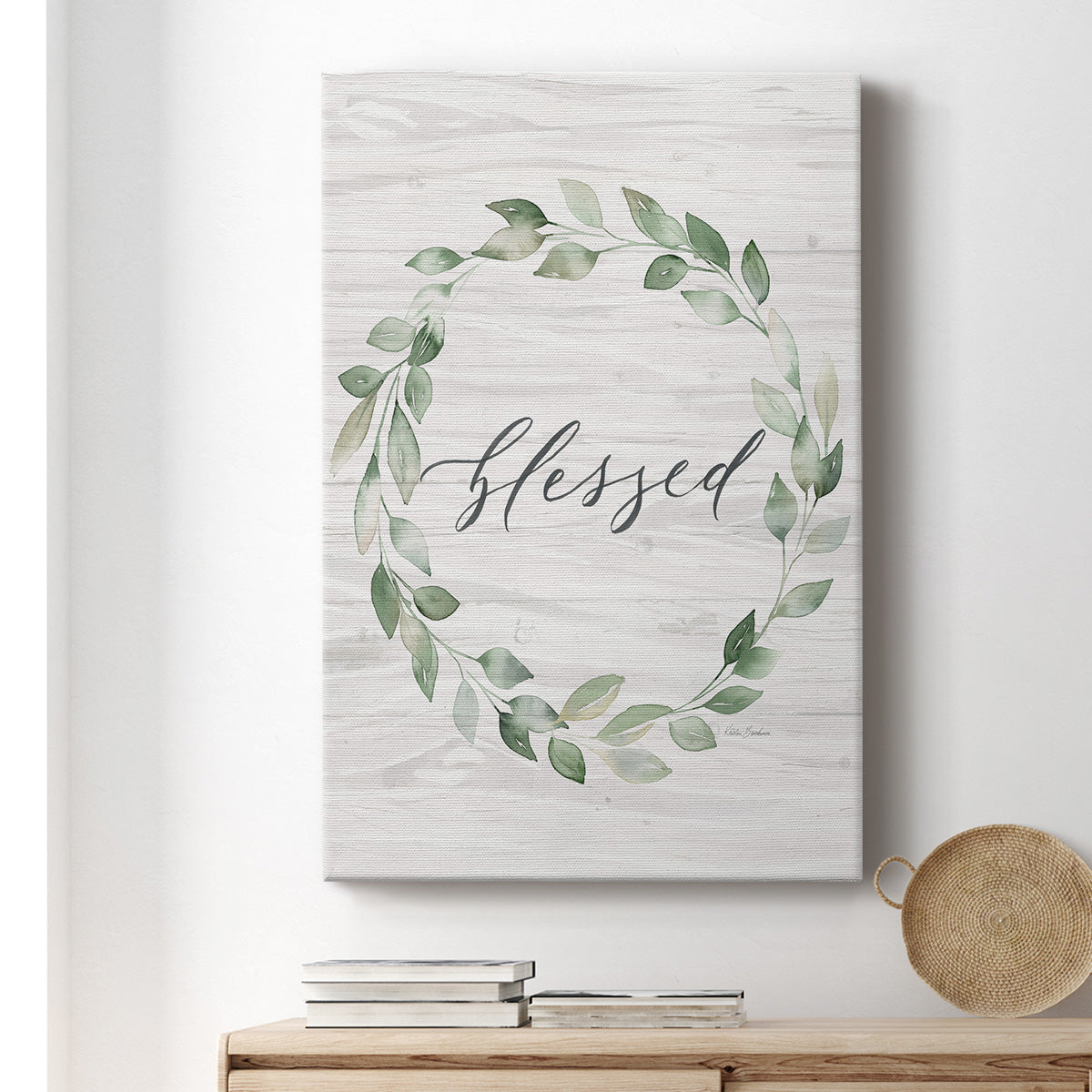 Blessed Wreath Premium Gallery Wrapped Canvas - Ready to Hang