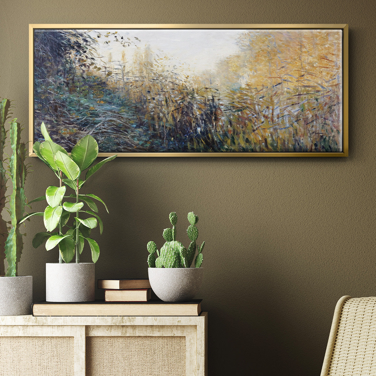 The Reeds (Study), 1876 - Floater Framed Canvas Print