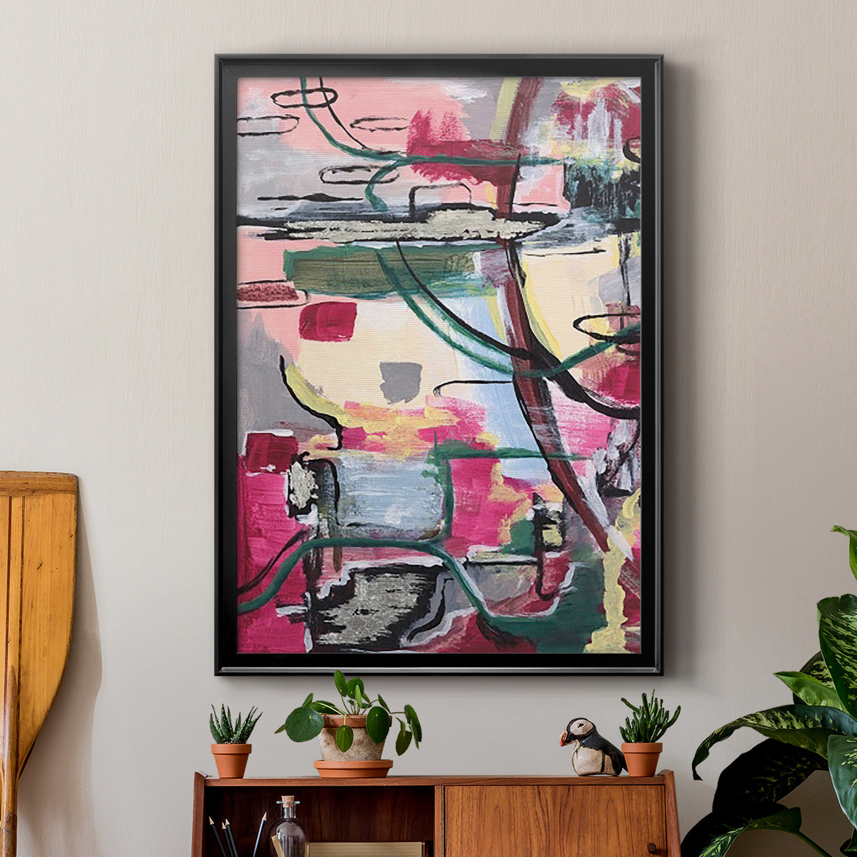 Multiple Wavelengths I - Modern Framed Canvas Print