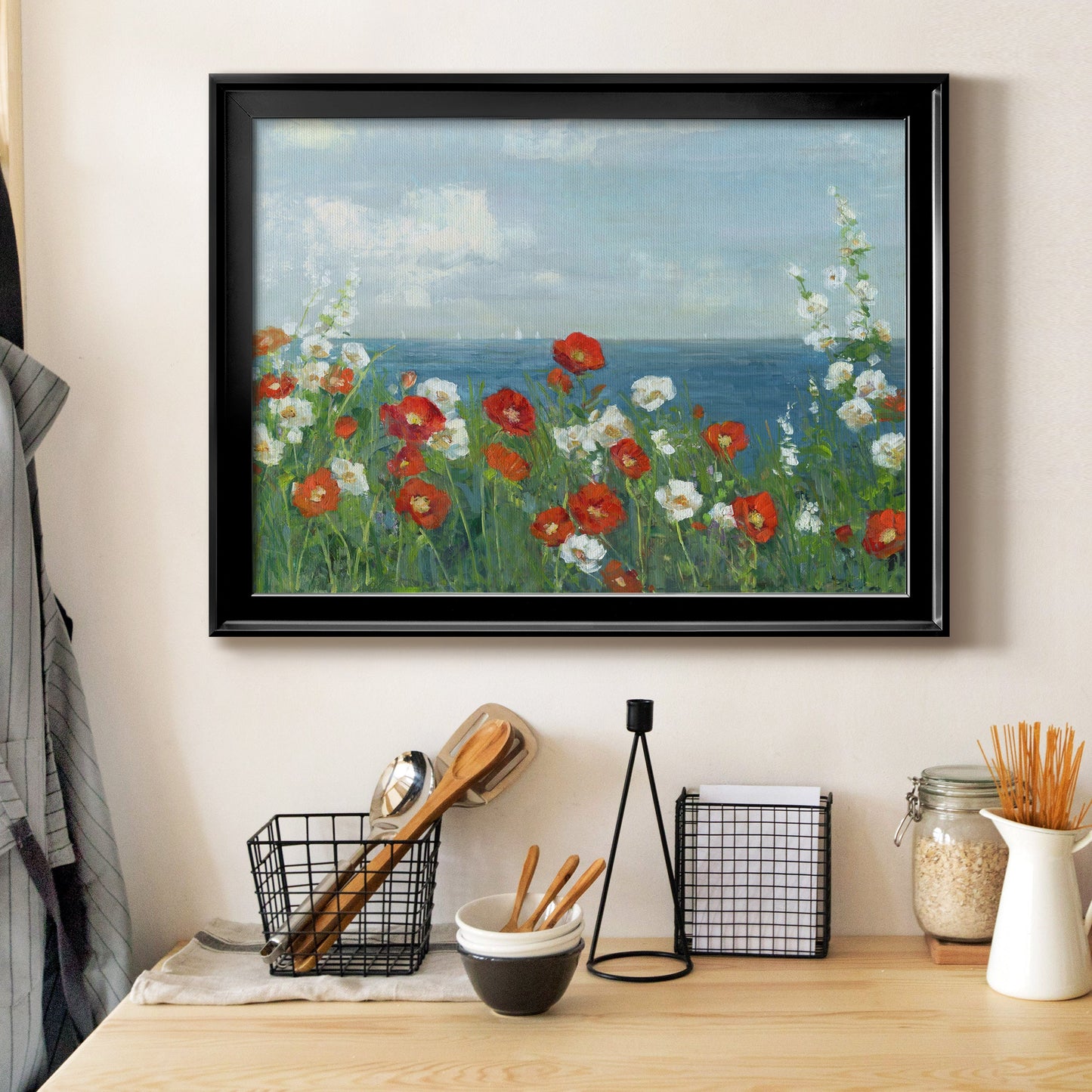 Through the Flowers Premium Classic Framed Canvas - Ready to Hang