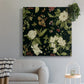 Garden Floral on Black I - Canvas Art Print