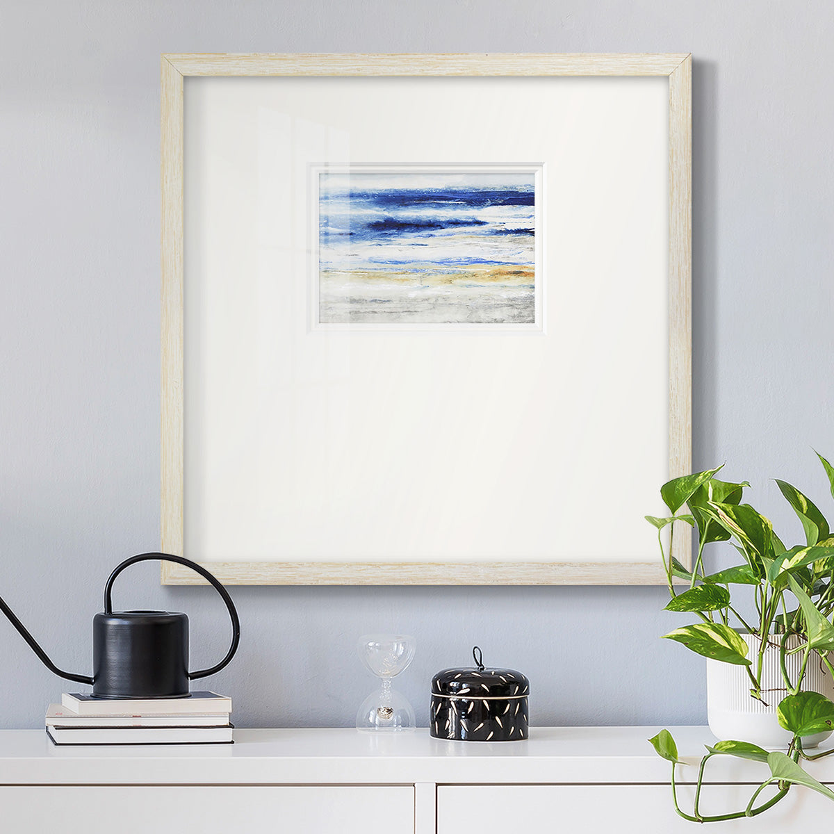 Choppy Seas I Premium Framed Print Double Matboard