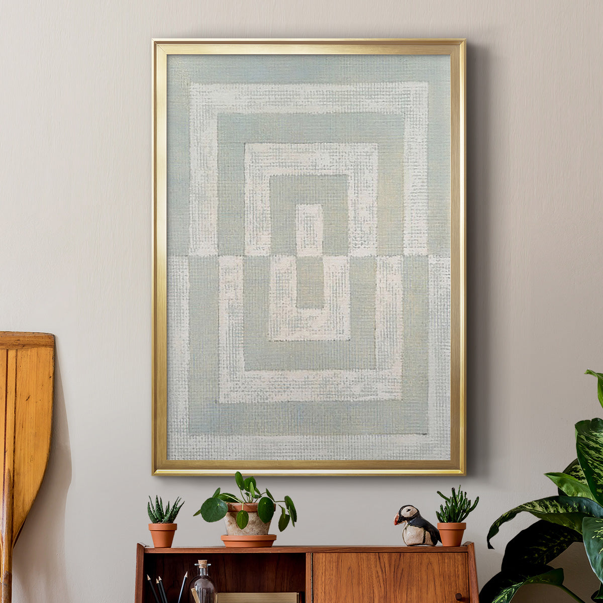 Inner Hall II - Modern Framed Canvas Print