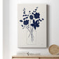 Indigo Sketch Bouquet I - Canvas Art Print