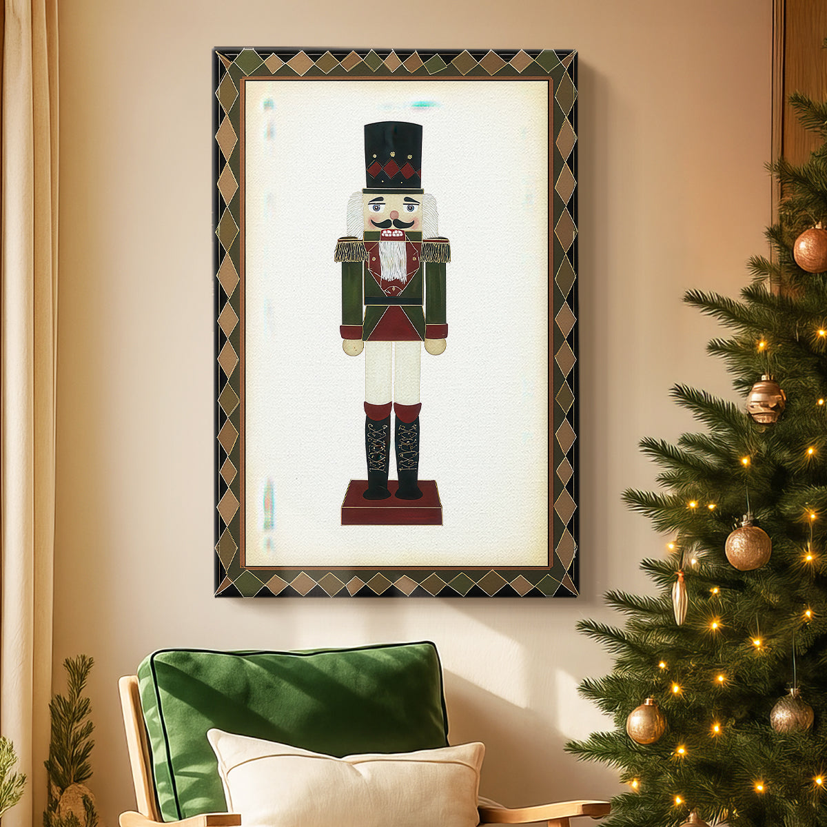 Icicles of Frostlit Village - Canvas Art Print