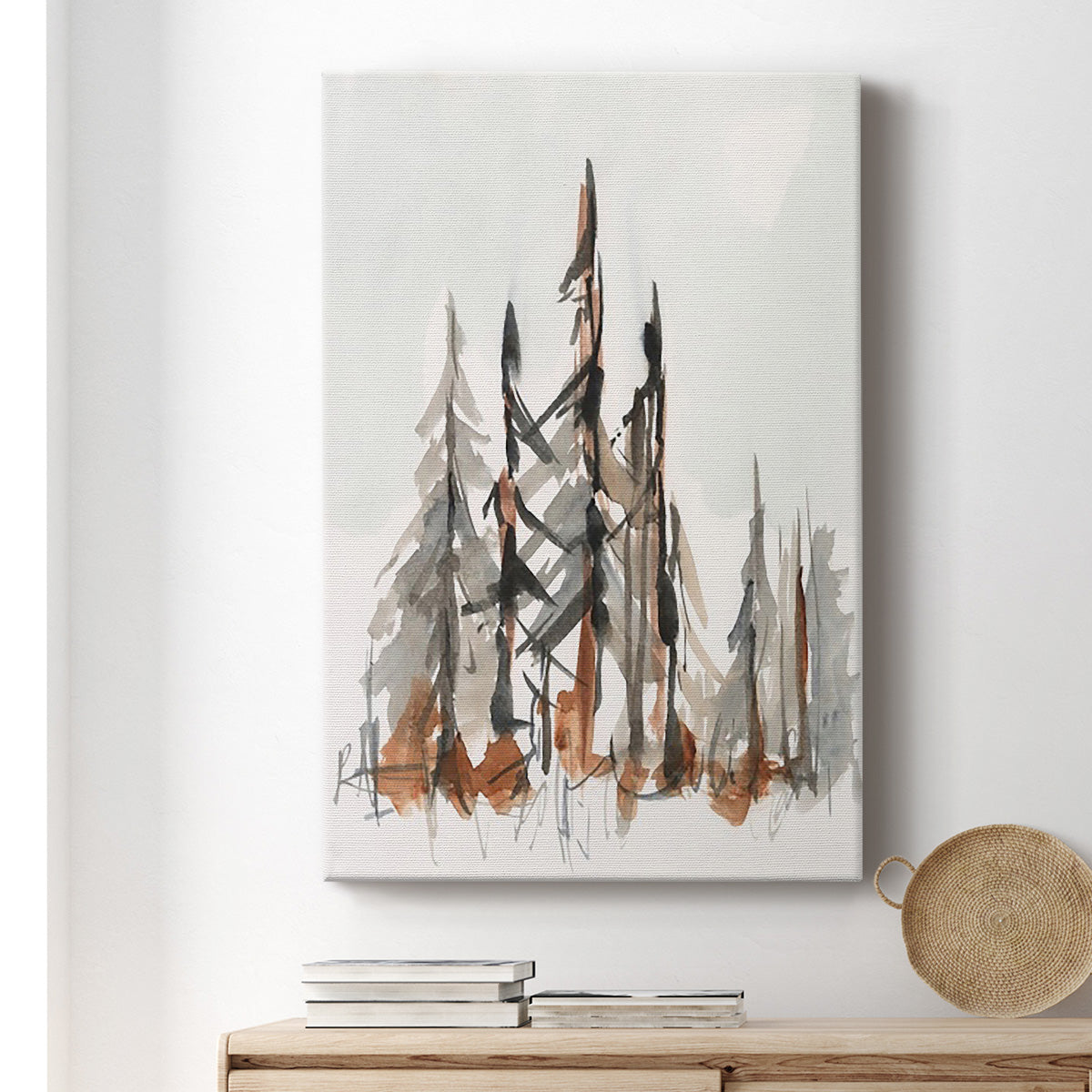 Rustic Evergreens II Premium Gallery Wrapped Canvas - Ready to Hang