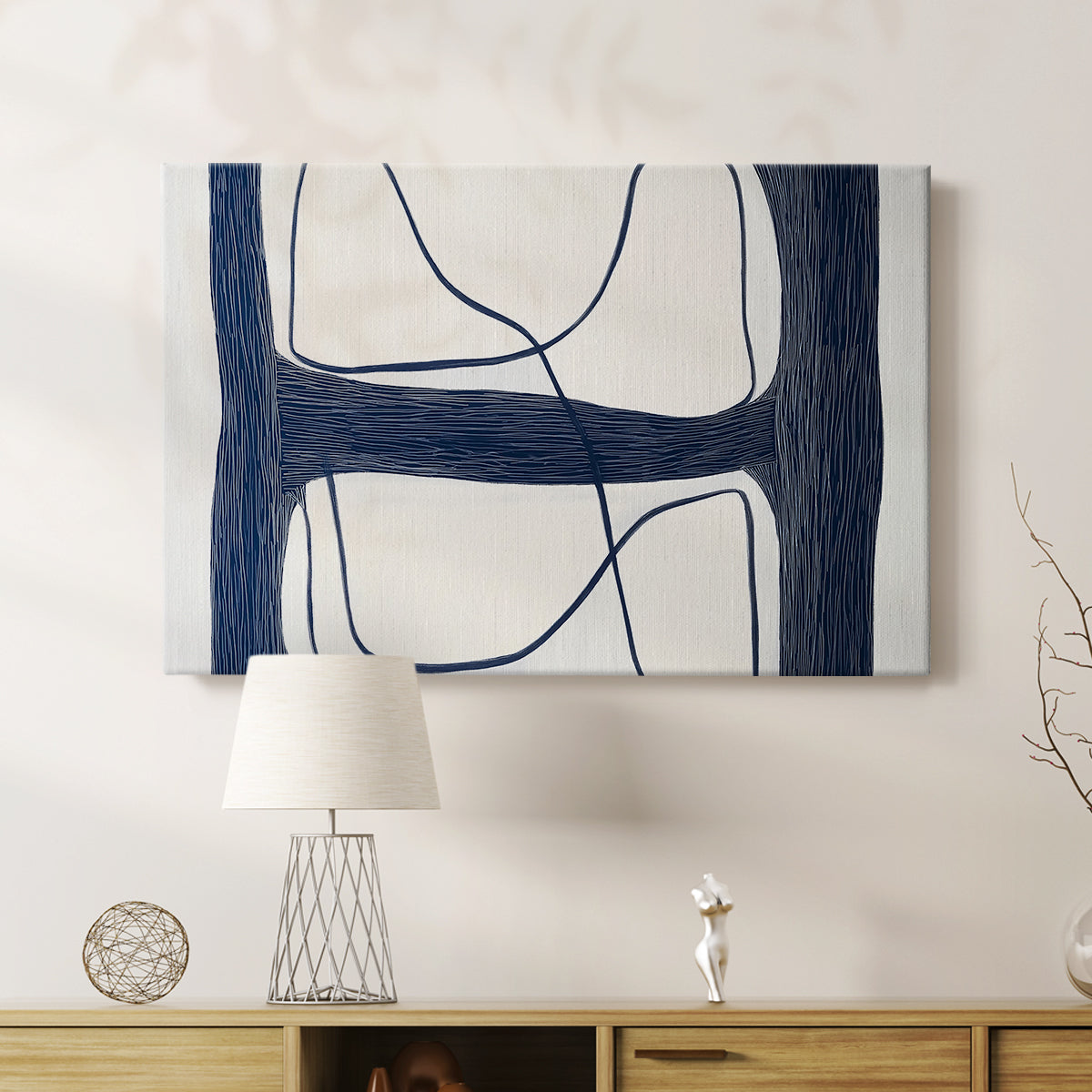 Blue Abstract XXV - Canvas Art Print