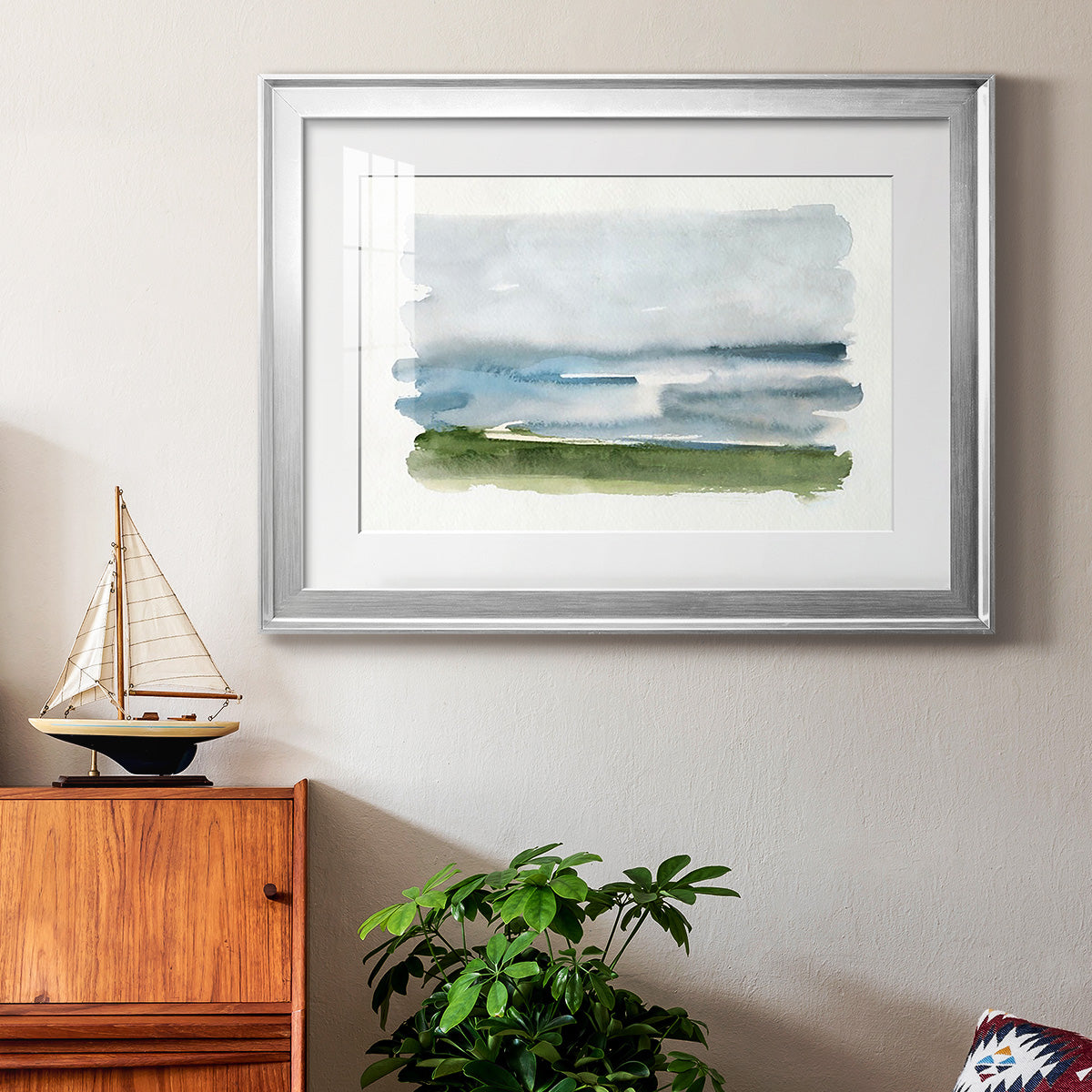 Coastline Splash II Premium Framed Print - Ready to Hang