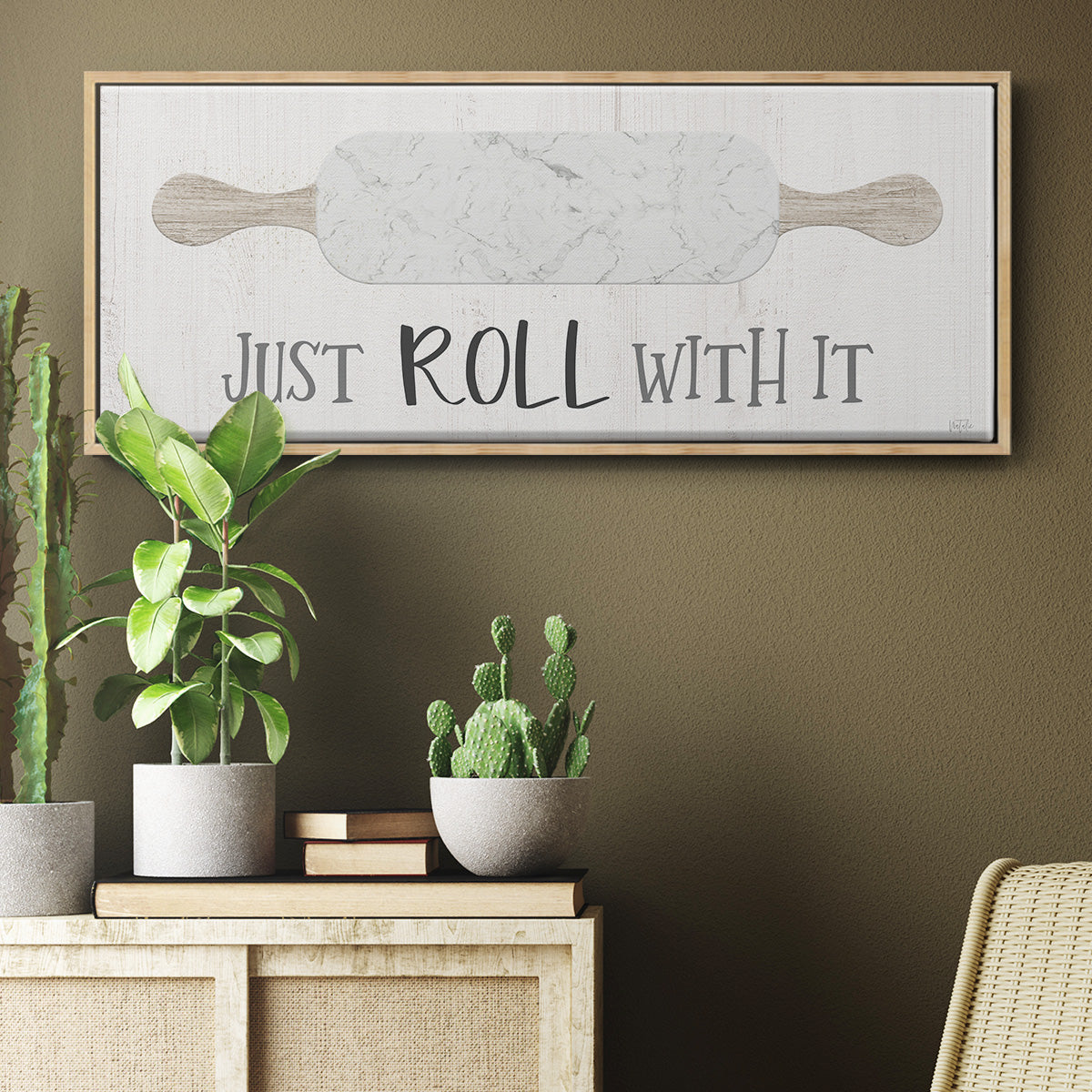 Roll With It - Floater Framed Canvas Print