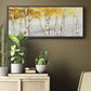 Golden Trees - Floater Framed Canvas Print