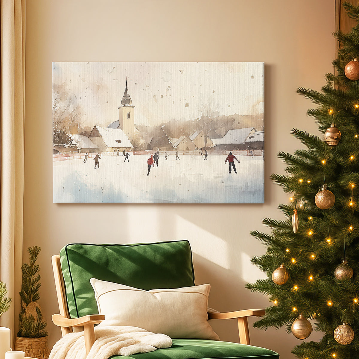 Eve of Golden Yule - Canvas Art Print