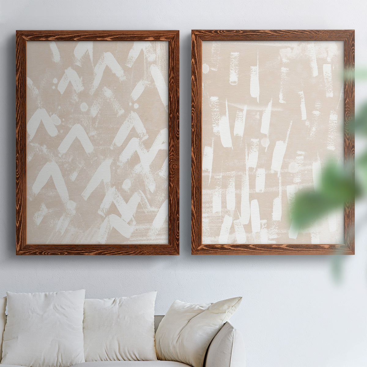 Earth Etching III - Premium Framed Canvas 2 Piece Set - Ready to Hang