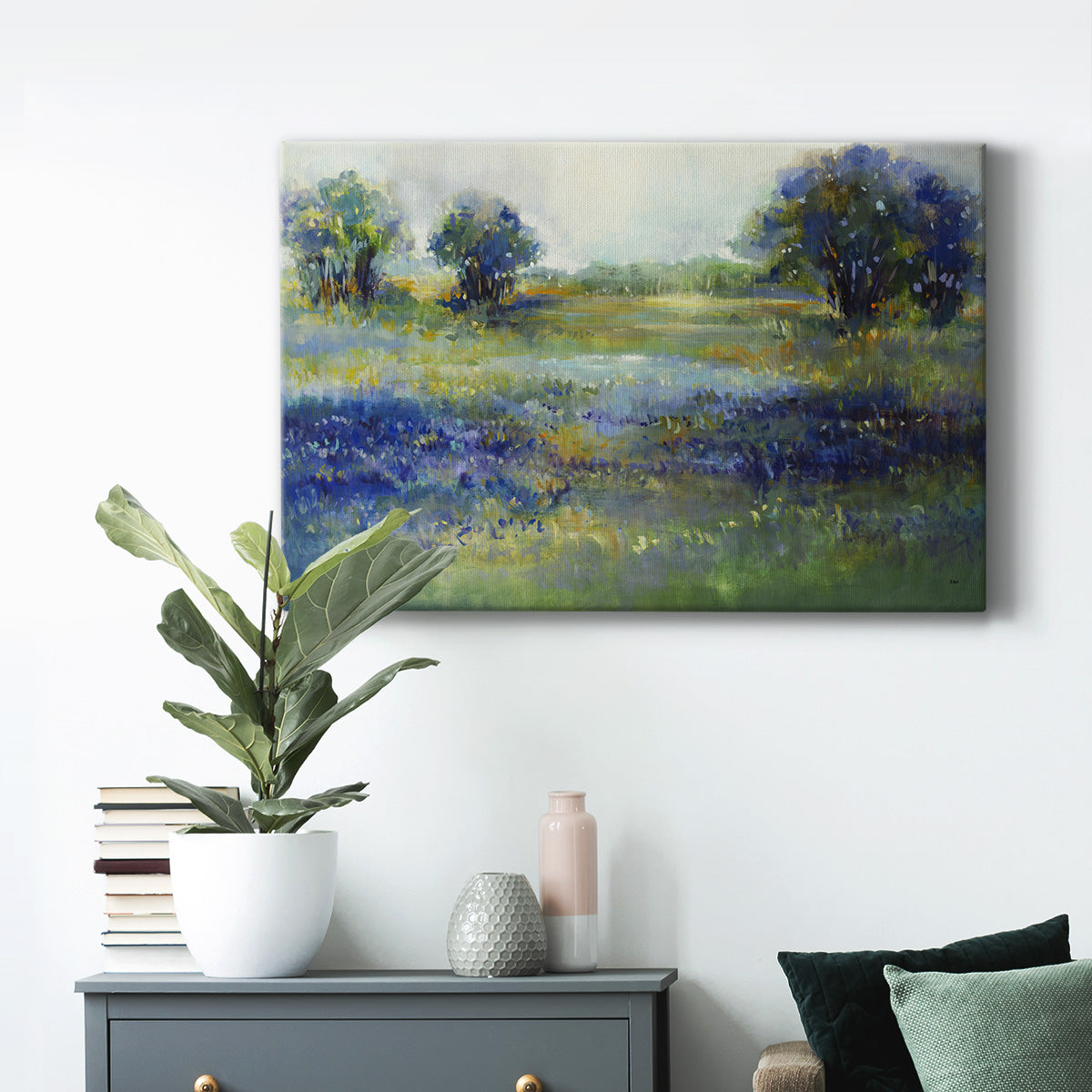 Wildflower View Premium Gallery Wrapped Canvas - Ready to Hang