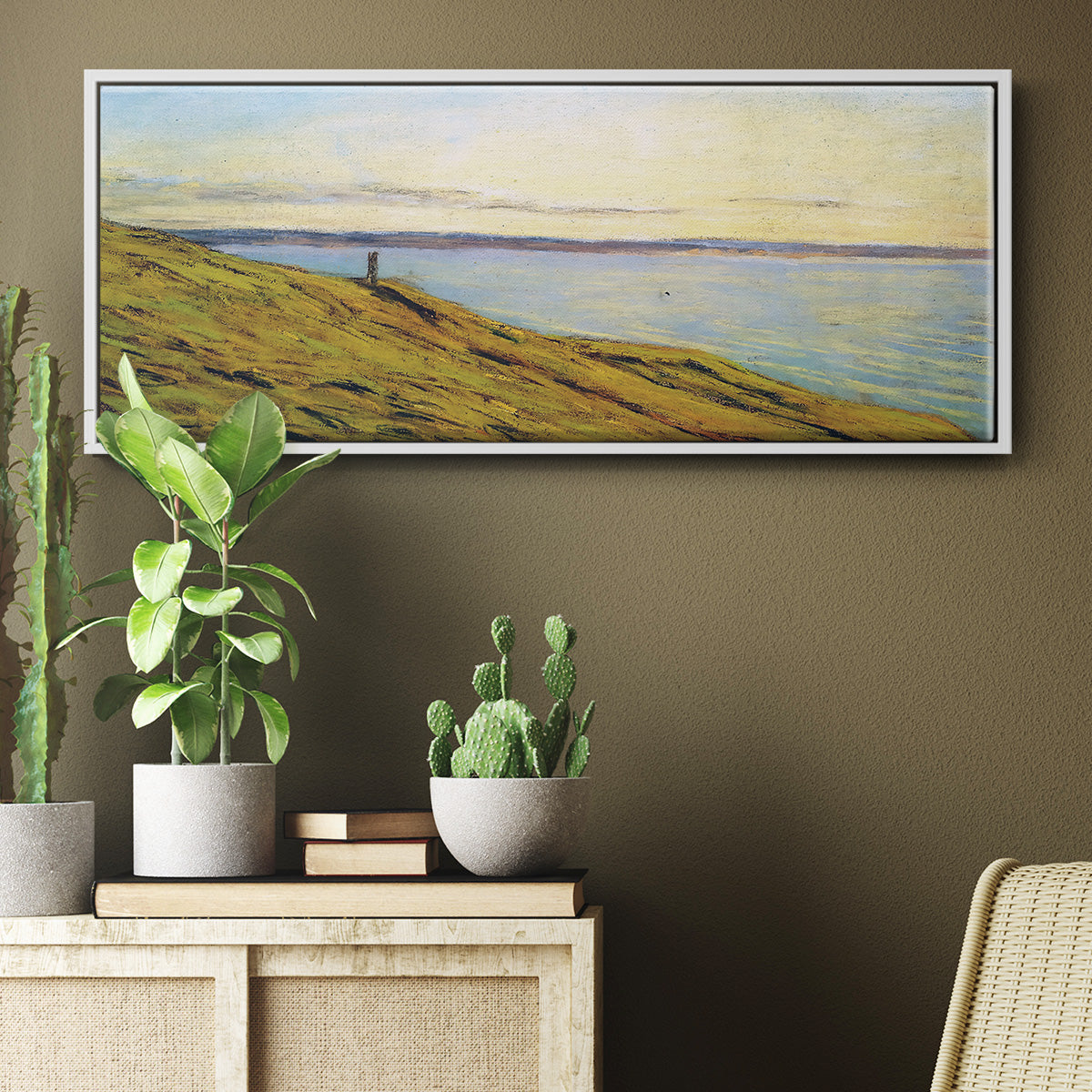 Sainte-Adresse, View Across the Estuary - Floater Framed Canvas Print