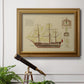 Antique Ship Plan VIII Premium Framed Canvas- Ready to Hang