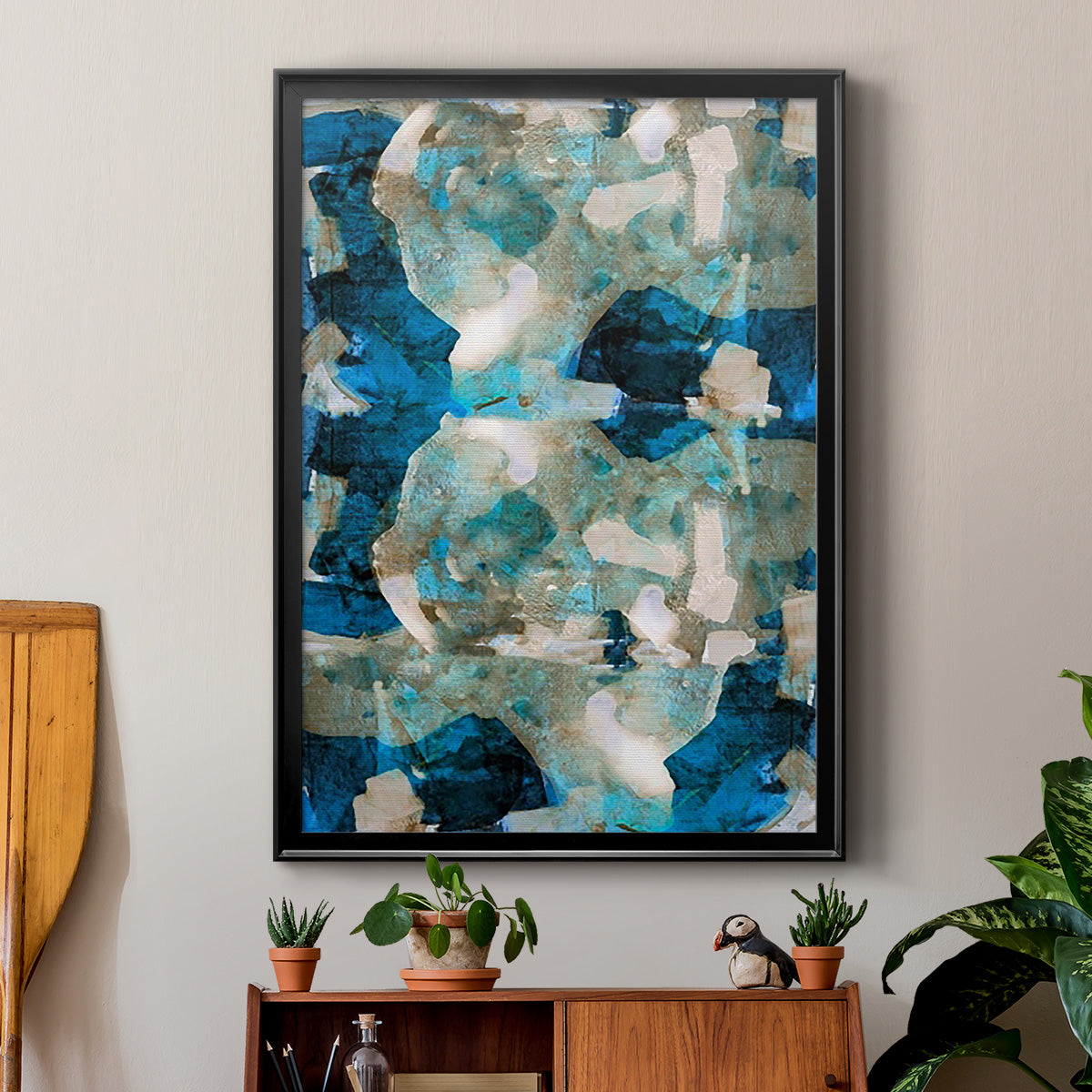 Impasto II - Modern Framed Canvas Print