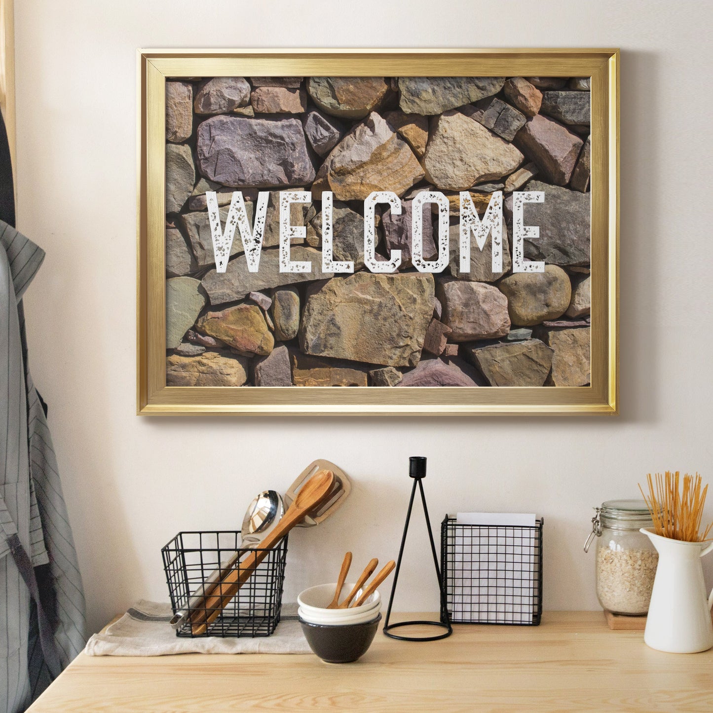 Rock Wall Premium Classic Framed Canvas - Ready to Hang