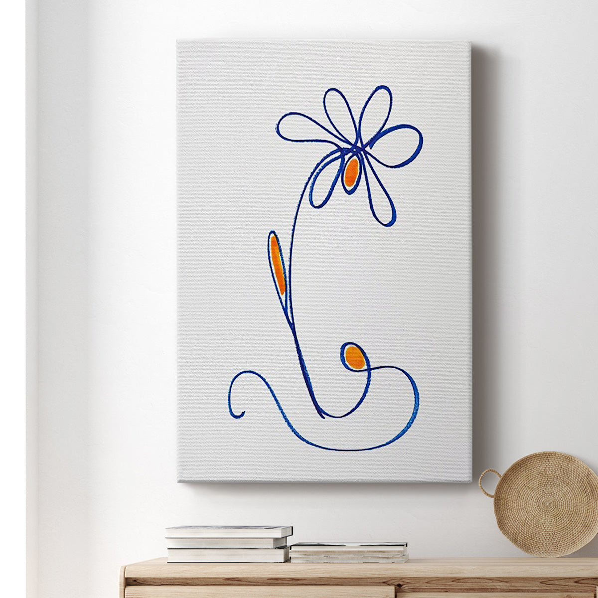 Wobbly Blooms II Premium Gallery Wrapped Canvas - Ready to Hang