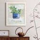 Potted Oregano - Premium Canvas Framed in Barnwood - Ready to Hang