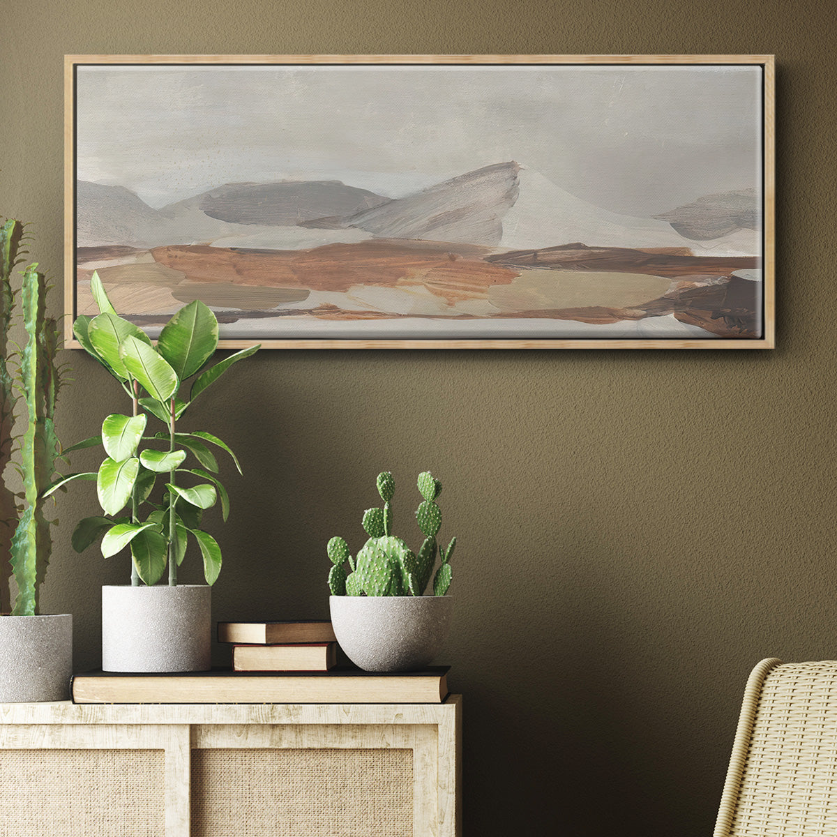 Dusky Mountain II - Floater Framed Canvas Print