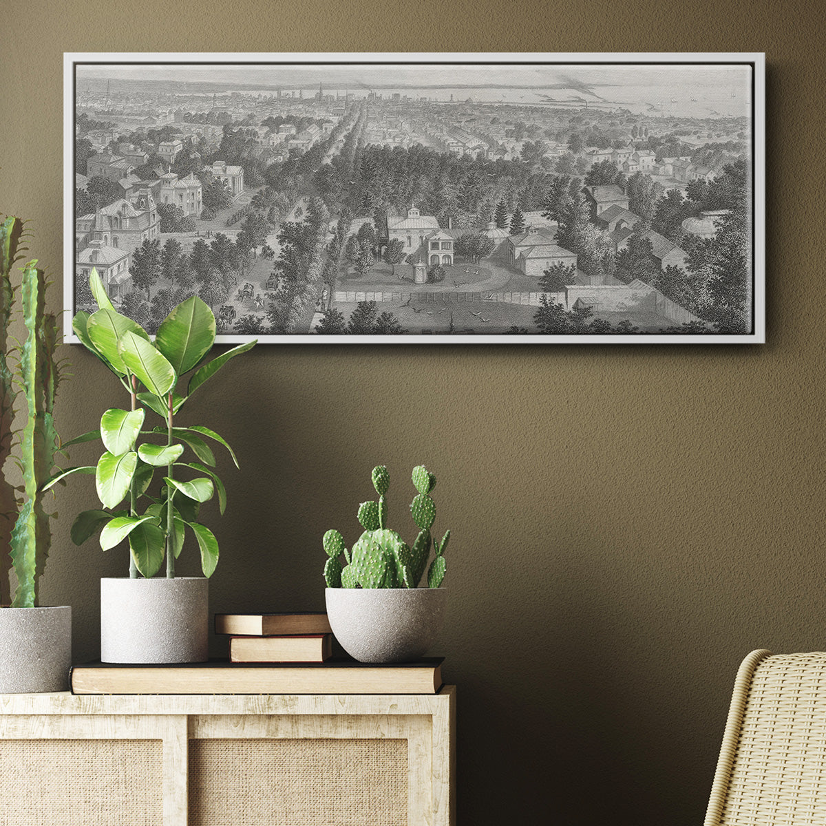 City of Buffalo - Floater Framed Canvas Print