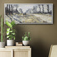 The Road, Effect of Snow at Sunset, 1869 - Floater Framed Canvas Print
