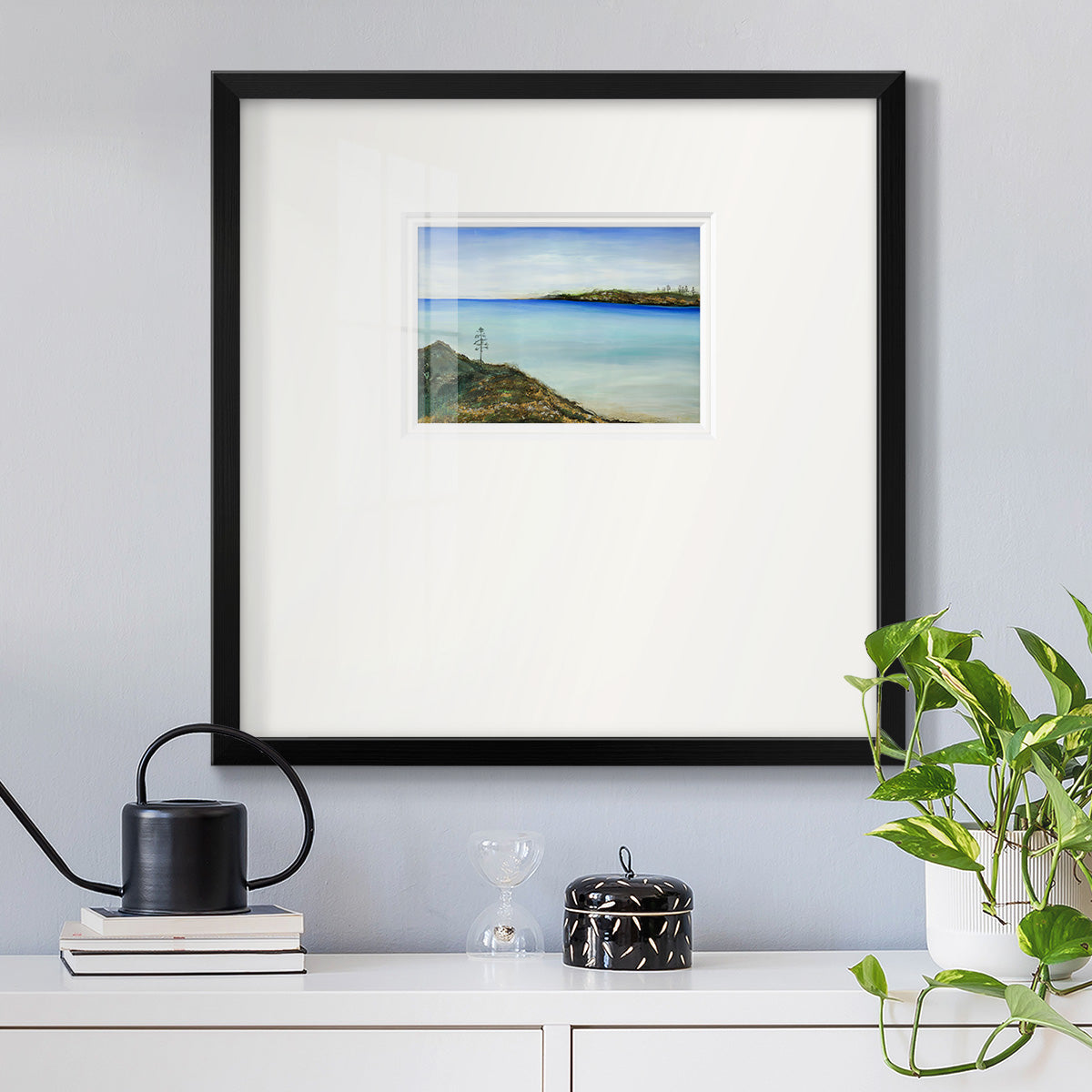 On a Clear Day Premium Framed Print Double Matboard