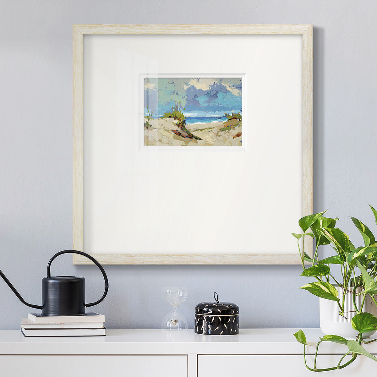 Dunes II- Premium Framed Print Double Matboard