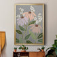 Woodblock Floral I - Modern Framed Canvas Print