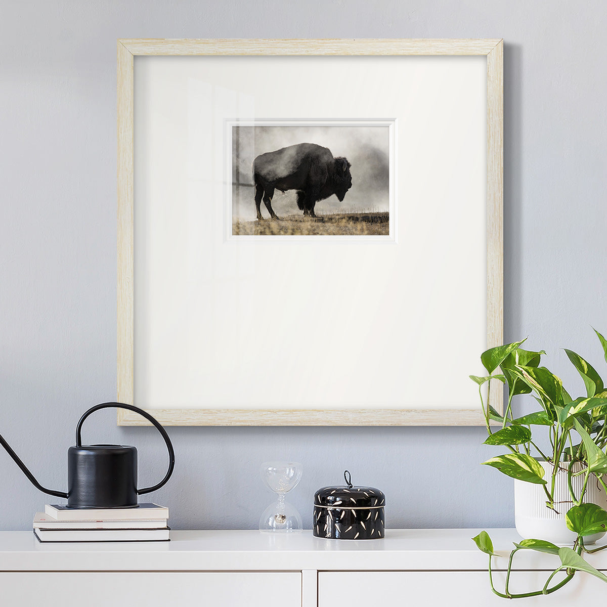 Geyser Basin Premium Framed Print Double Matboard