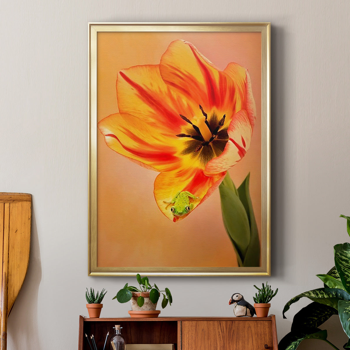 Hanging On VI - Modern Framed Canvas Print